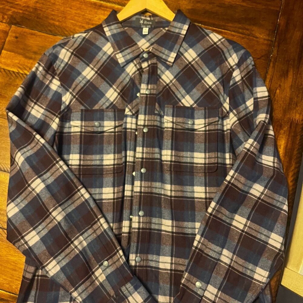 Ibex Taos Wool Blend. Plaid Shirt